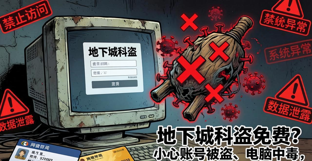 地下城私服免费?小心账号被盗、电脑中毒,充钱几天就关服